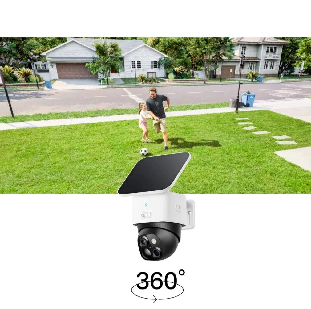 Eufy SoloCam S340 : Surveillance solaire avancée, vision 360° sans frais mensuels - iHome-Smart