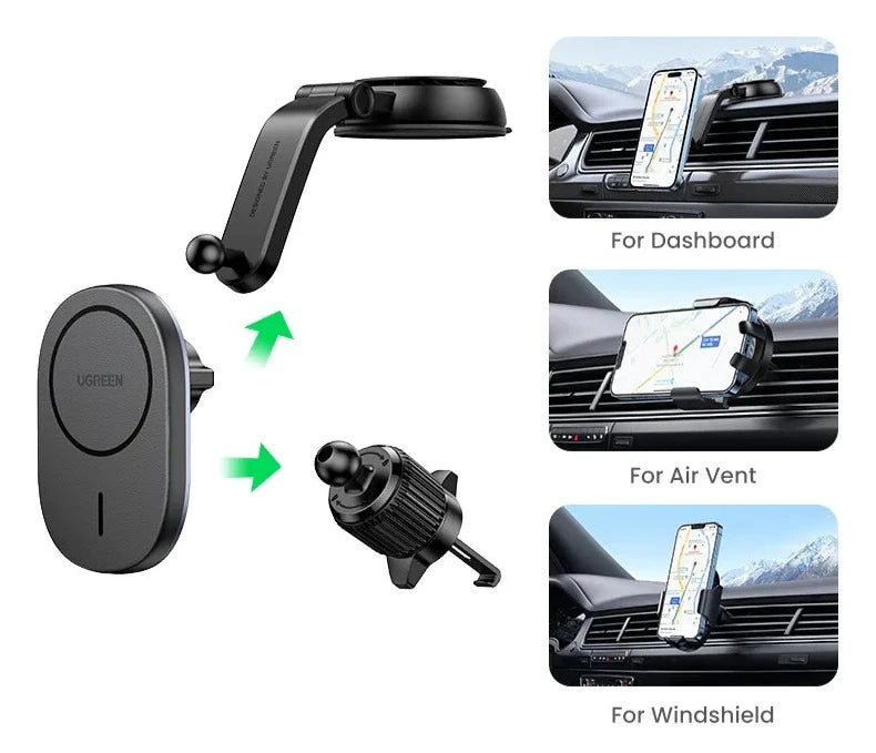 Chargeur voiture magnétique sans fil UGREEN - iHome-Smart