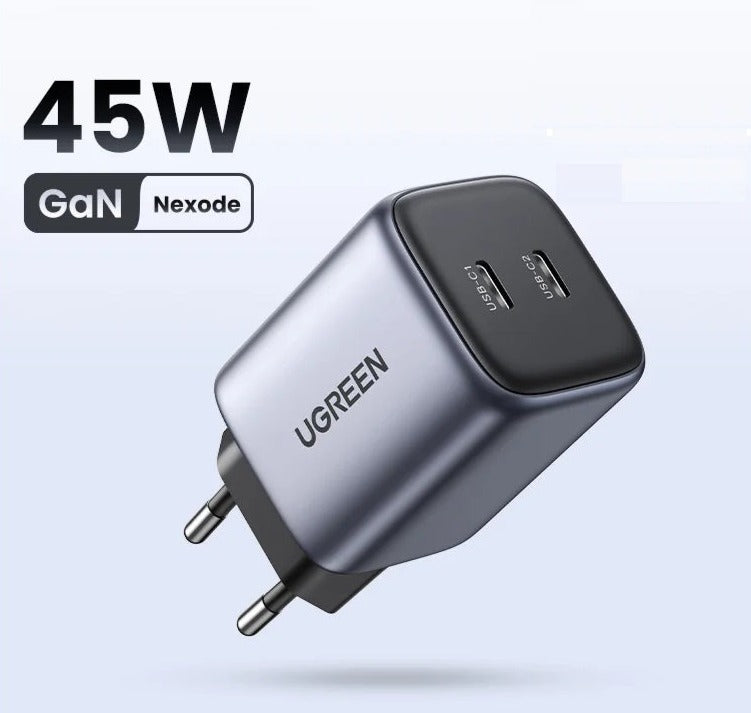 Chargeur rapide UGREEN GaN 45W pour iPhone 15