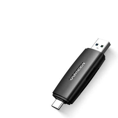 Démonstration de la connectivité étendue du lecteur de cartes UGREEN USB 3.0 et USB-C